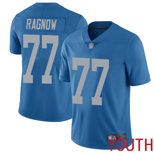 Detroit Lions Limited Blue Youth Frank Ragnow Alternate Jersey NFL Football 77 Vapor Untouchable